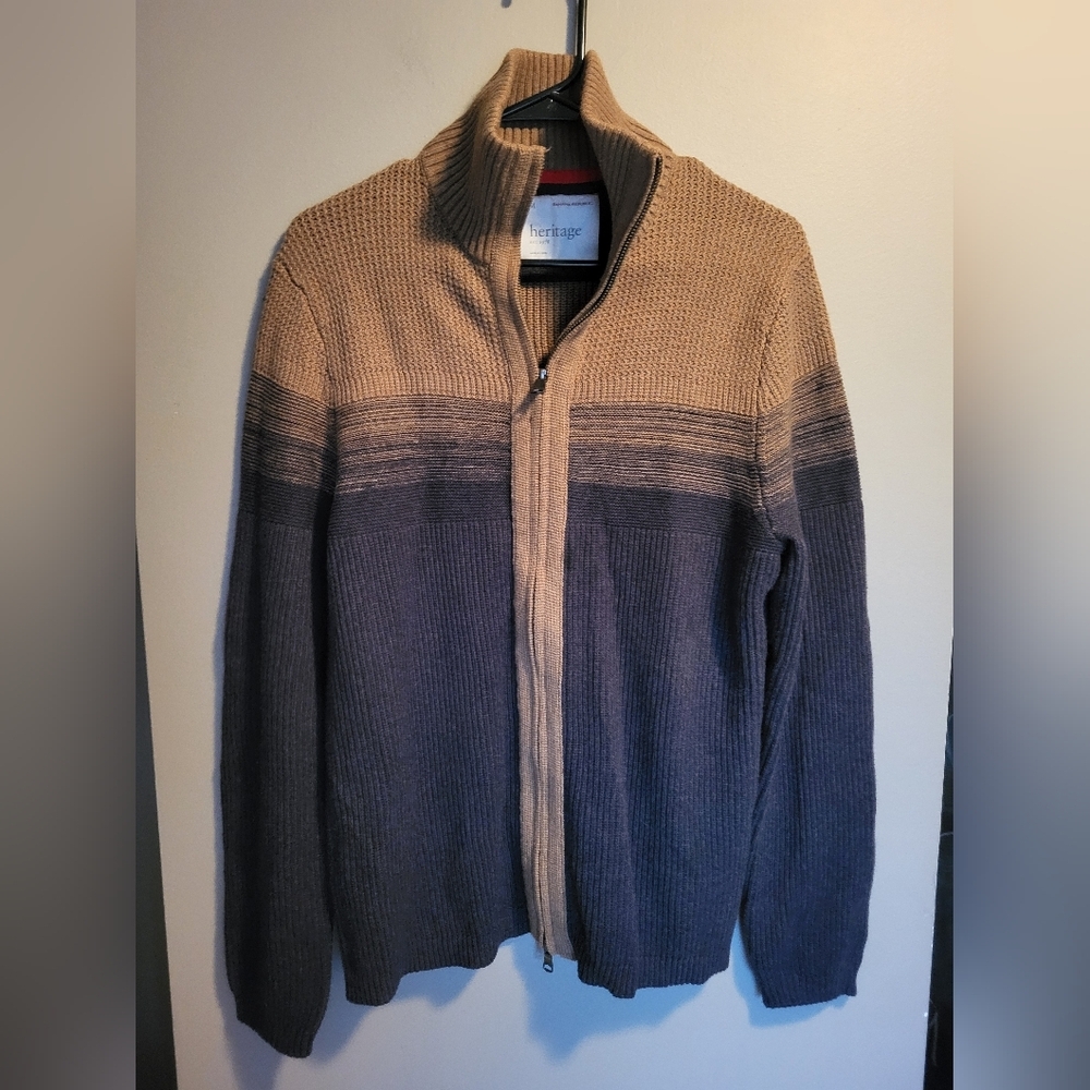 Heritage by Banana Republic Zip Sweater Size Medium
